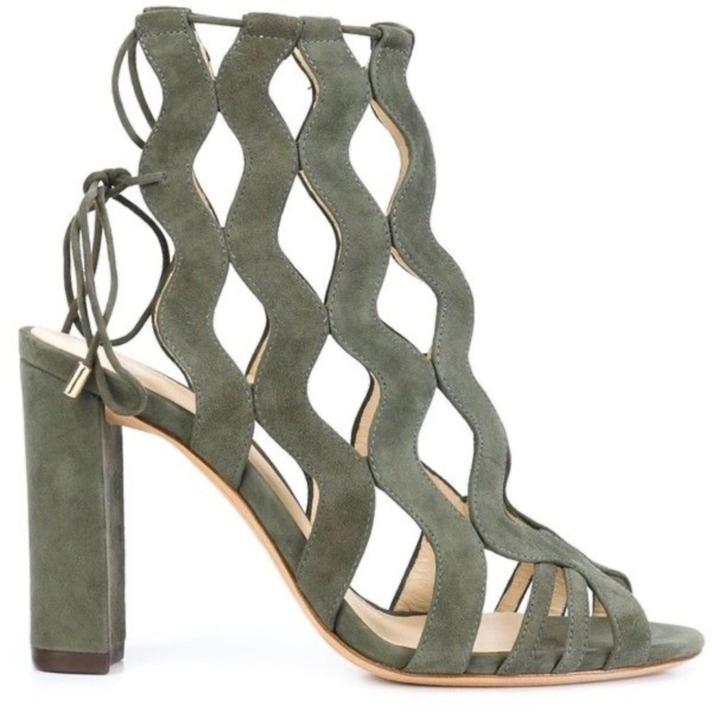 Alexandre Birman Loretta caged sandal with heel